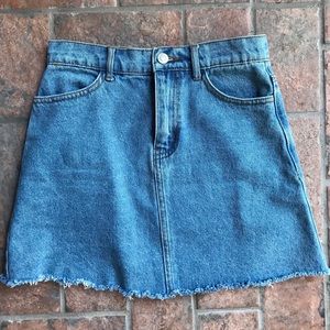 Brandy Melville Jean Mini Skirt